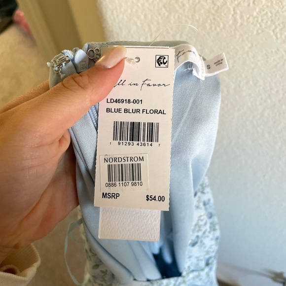 All In Favor Baby Blue Floral Dress - Picture 7 of 7
